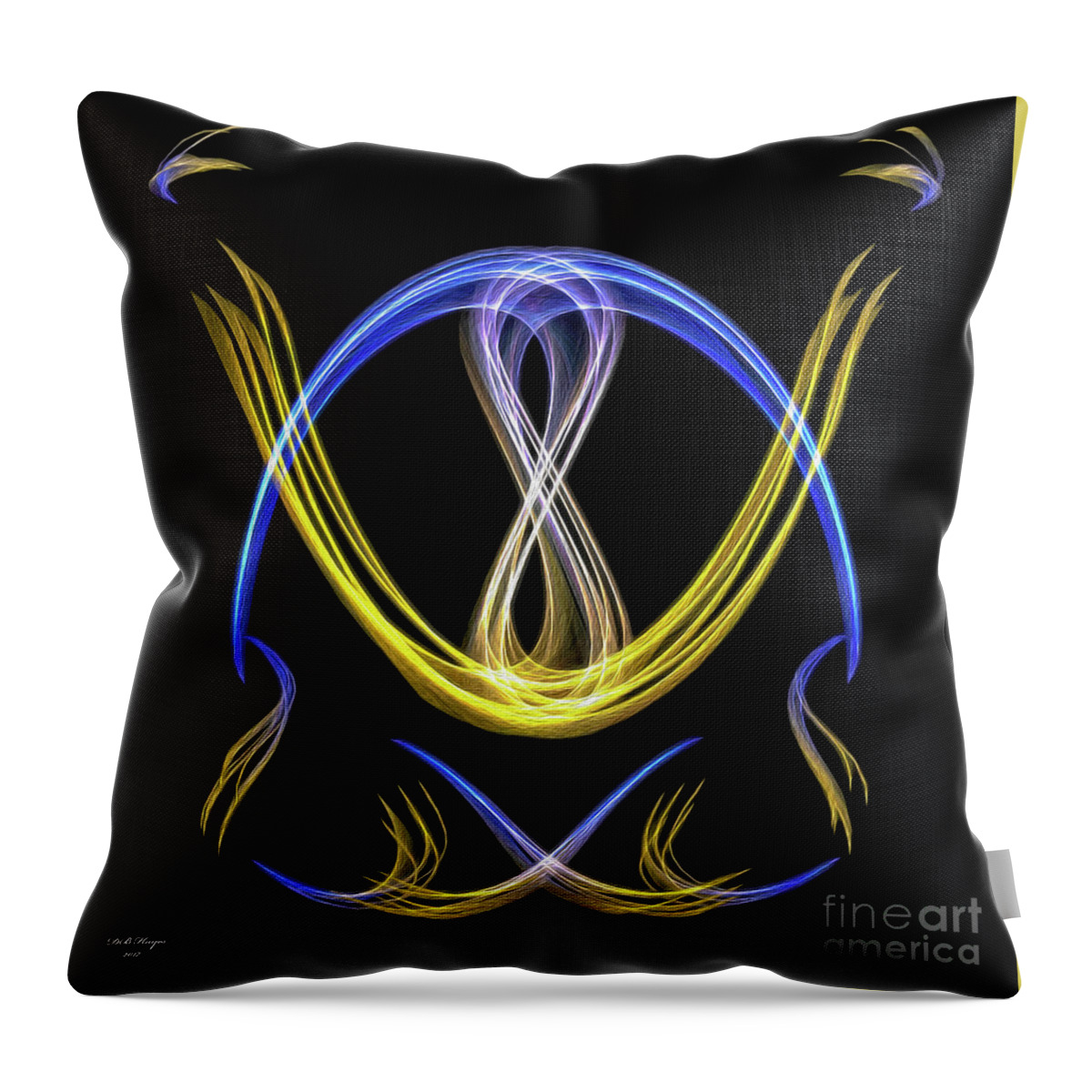 Digital Art Throw Pillow featuring the digital art Harmony by DB Hayes