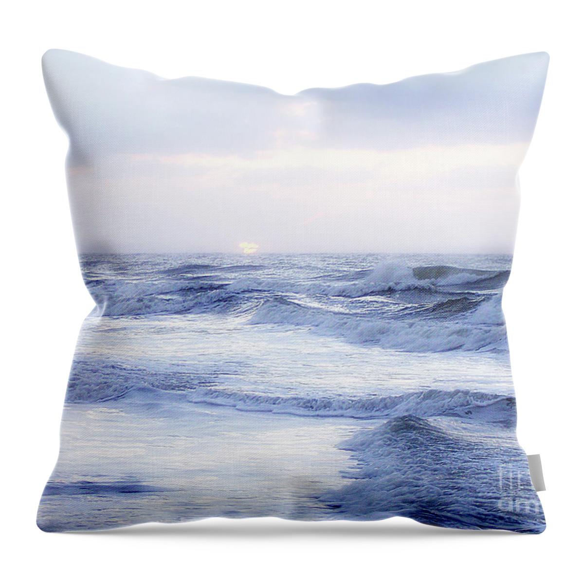 Photography Throw Pillow featuring the photograph Hazy Morning Sunrise by Phil Perkins