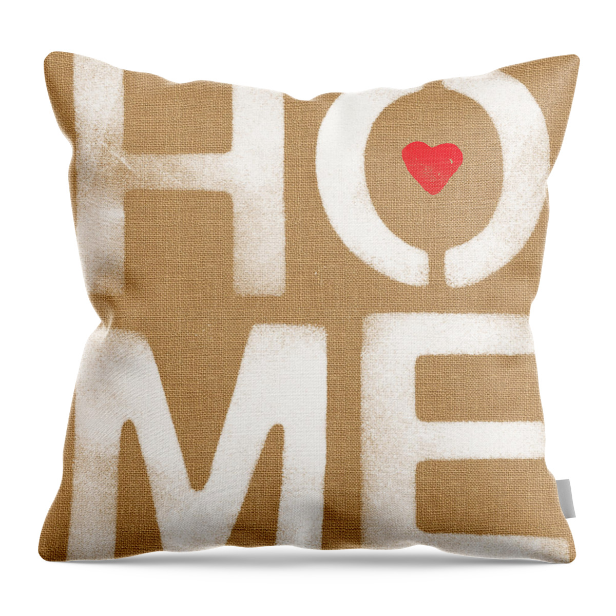 Heart Throw Pillow featuring the painting Heart In The Home- Art by Linda Woods by Linda Woods