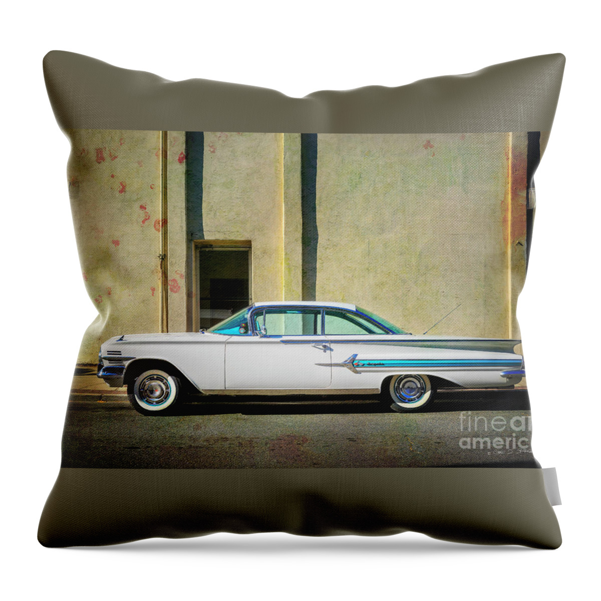 Tranquility Throw Pillow featuring the photograph Hot Rod Impala by Craig J Satterlee