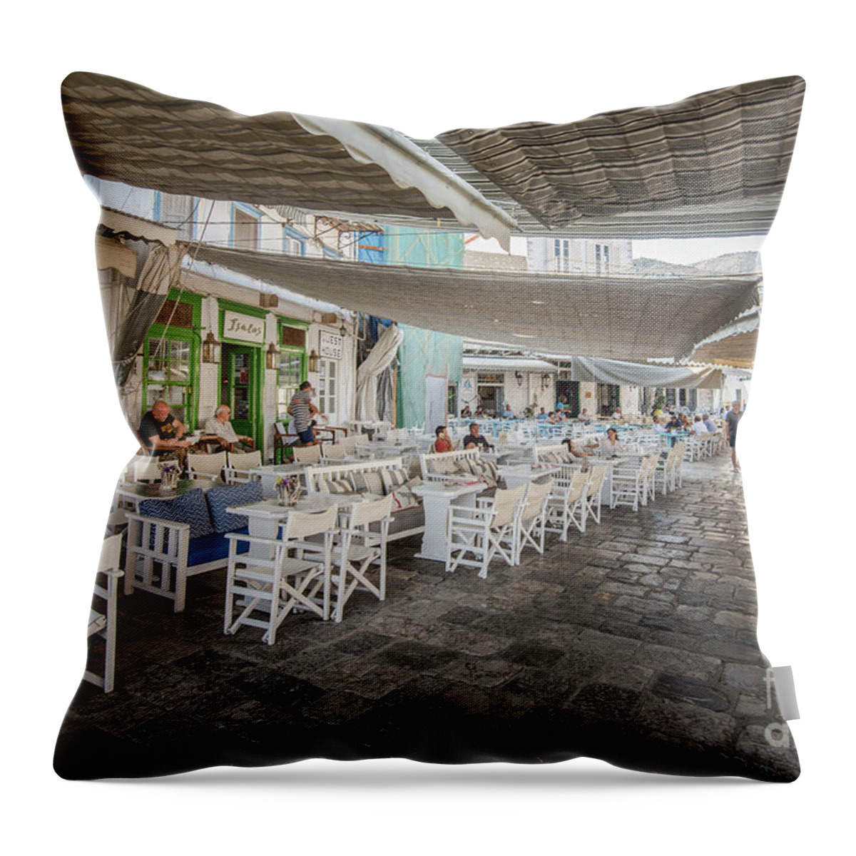 Aegis Throw Pillow featuring the photograph Hydras flair III by Hannes Cmarits