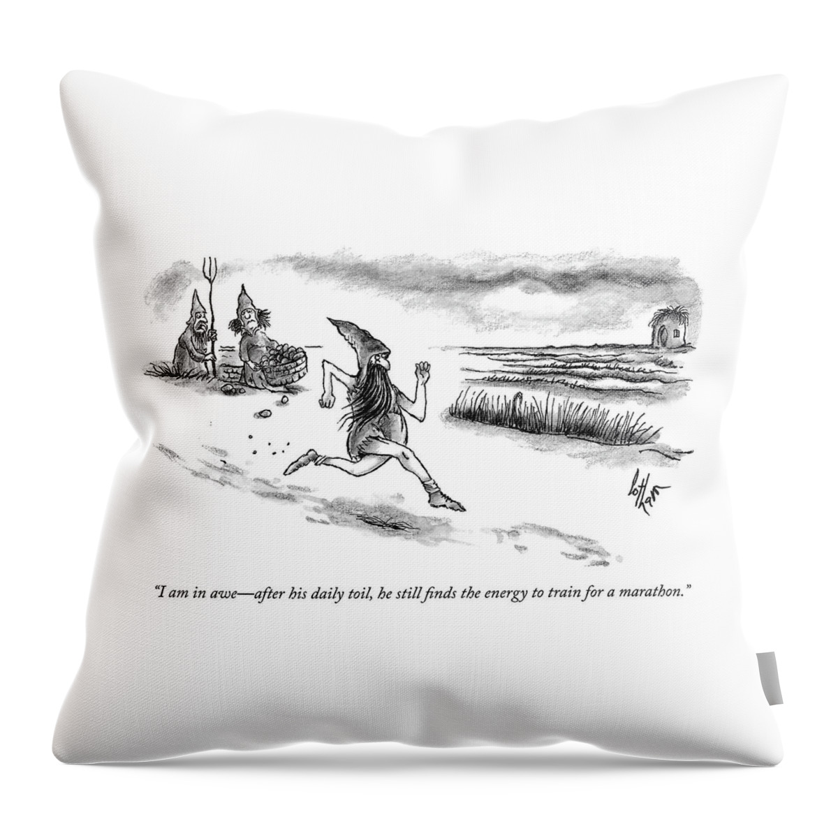 I Am In Awe Throw Pillow