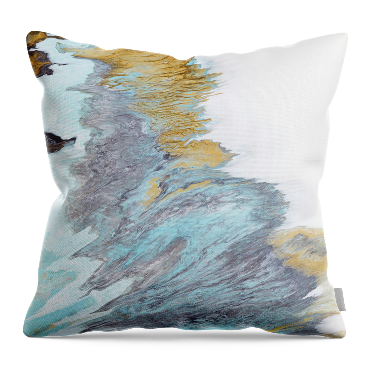 Ice Throw Pillow featuring the painting Ice by Tamara Nelson