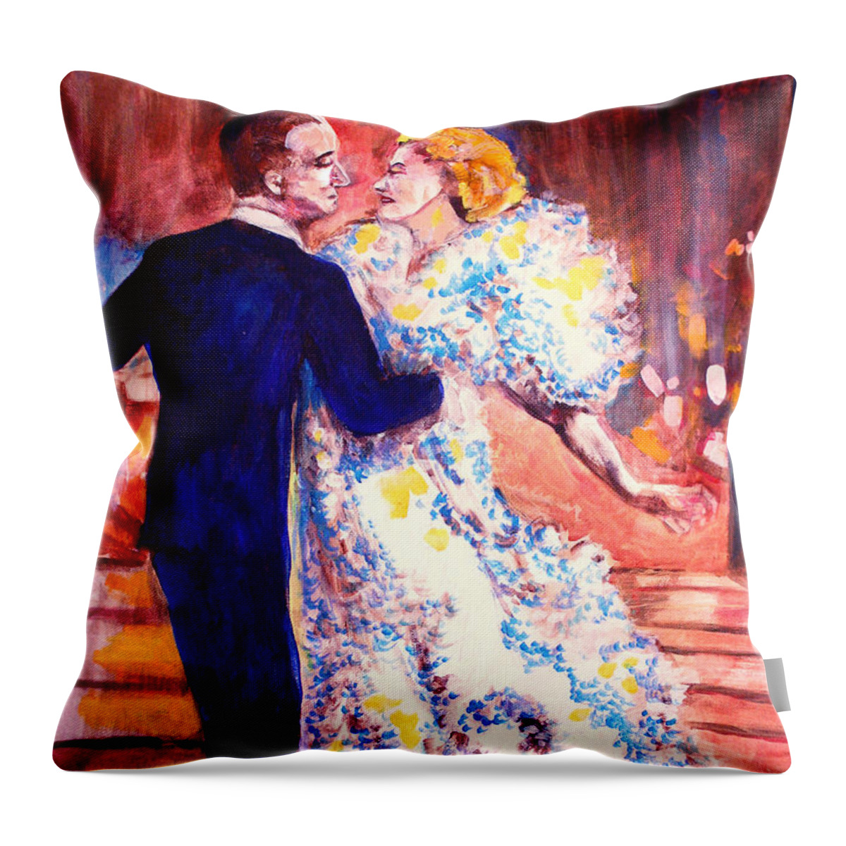I'm In Heaven Throw Pillow featuring the painting I'm In Heaven by Seth Weaver