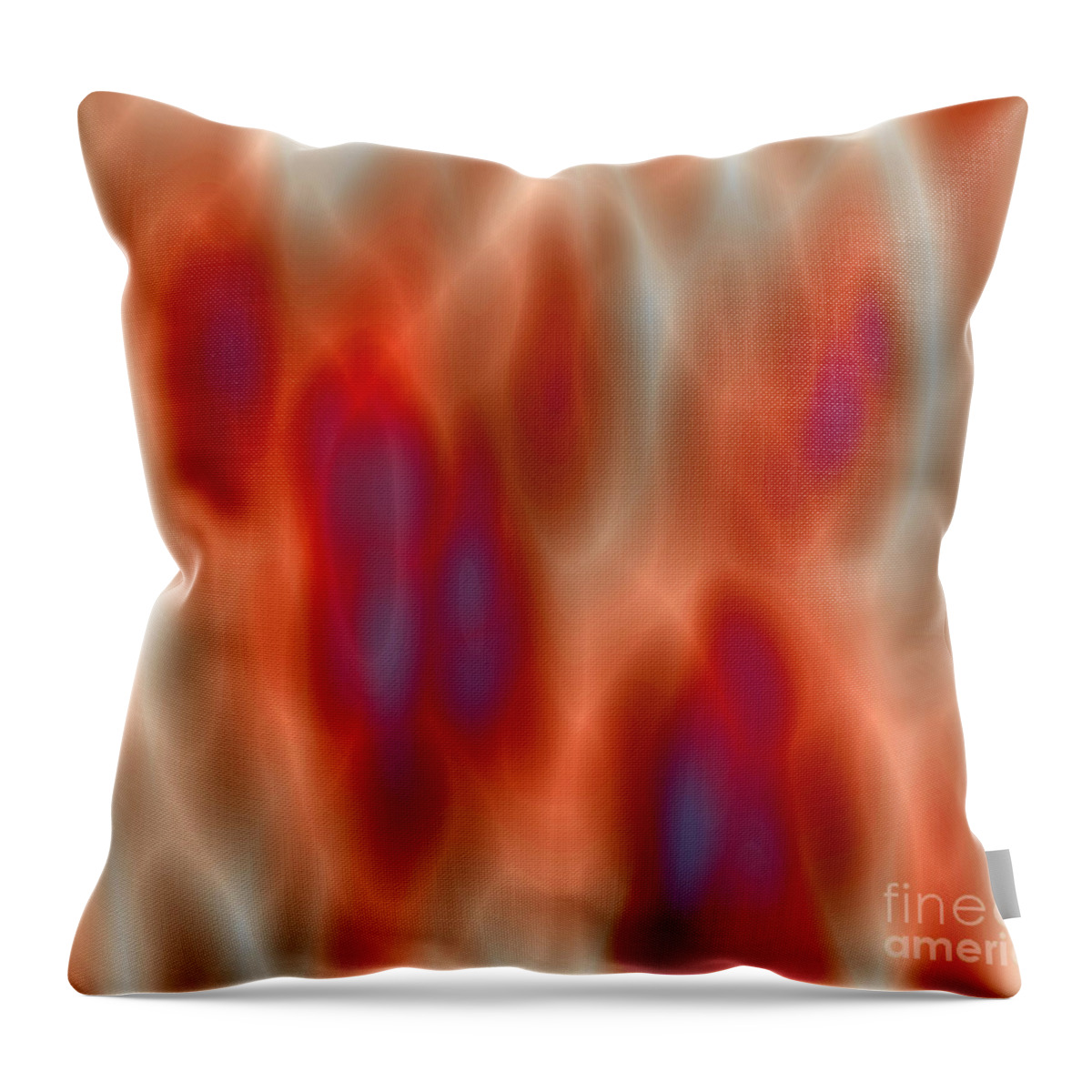 Abstract Throw Pillow featuring the photograph In the Flames by Onedayoneimage Photography