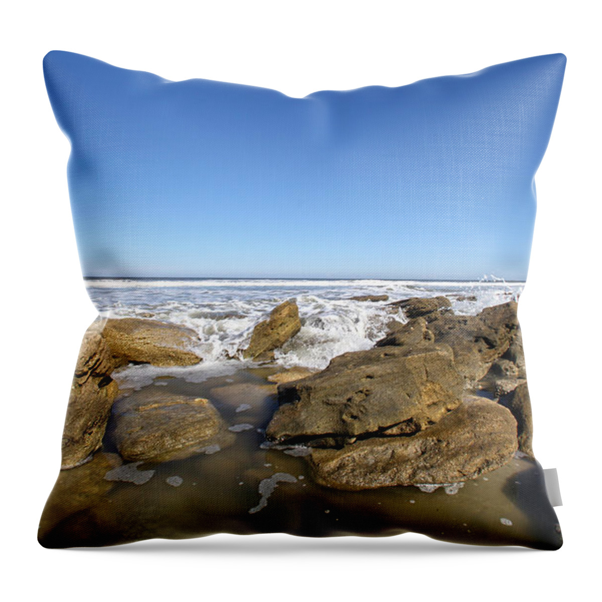 Silhouette Throw Pillow featuring the photograph In the Rocks by Robert Och