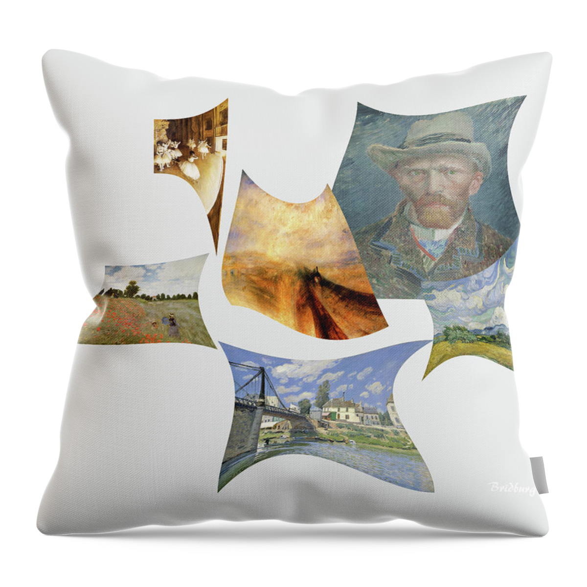 Postmodernism Throw Pillow featuring the digital art In the Wind by David Bridburg