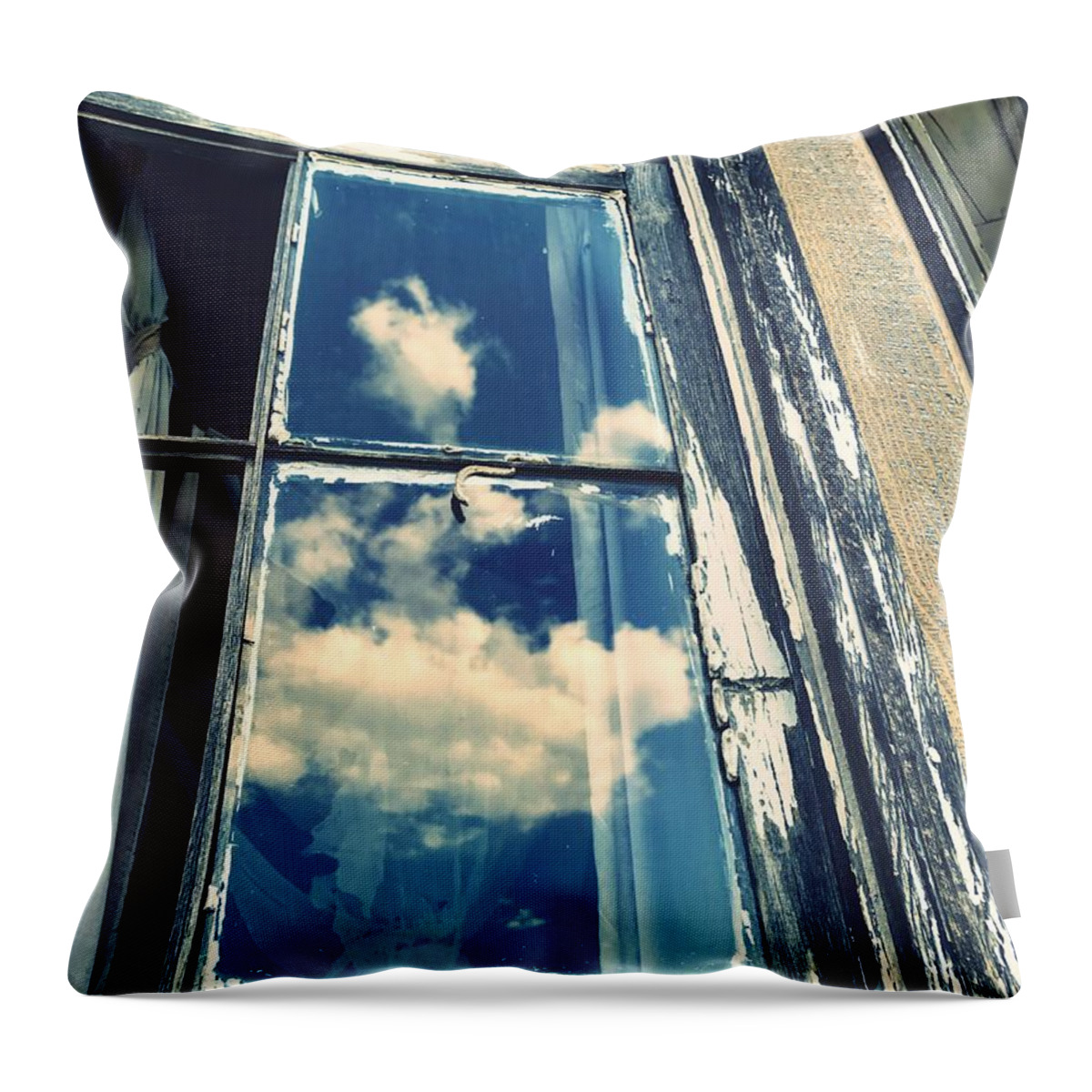 Window Throw Pillow featuring the photograph In Through The Clouds by Brad Hodges