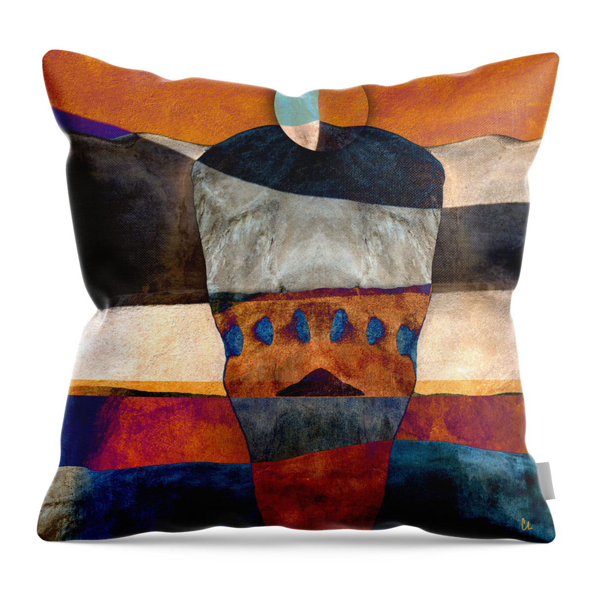Santa Fe Throw Pillow featuring the photograph Inherent Number 2 by Carol Leigh