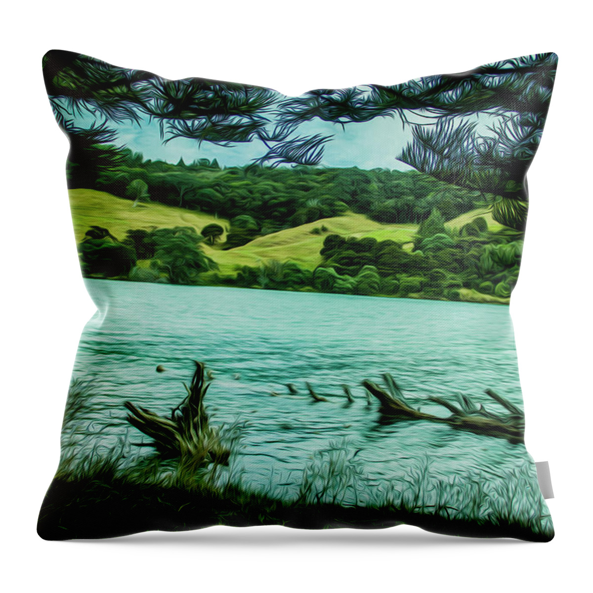 Inlet Throw Pillow featuring the photograph Inlet by Stuart Manning