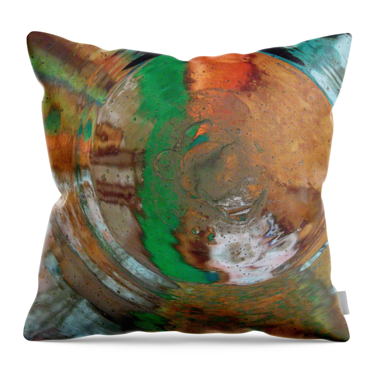 Abstract Throw Pillow featuring the photograph Inner Child by Susan Esbensen
