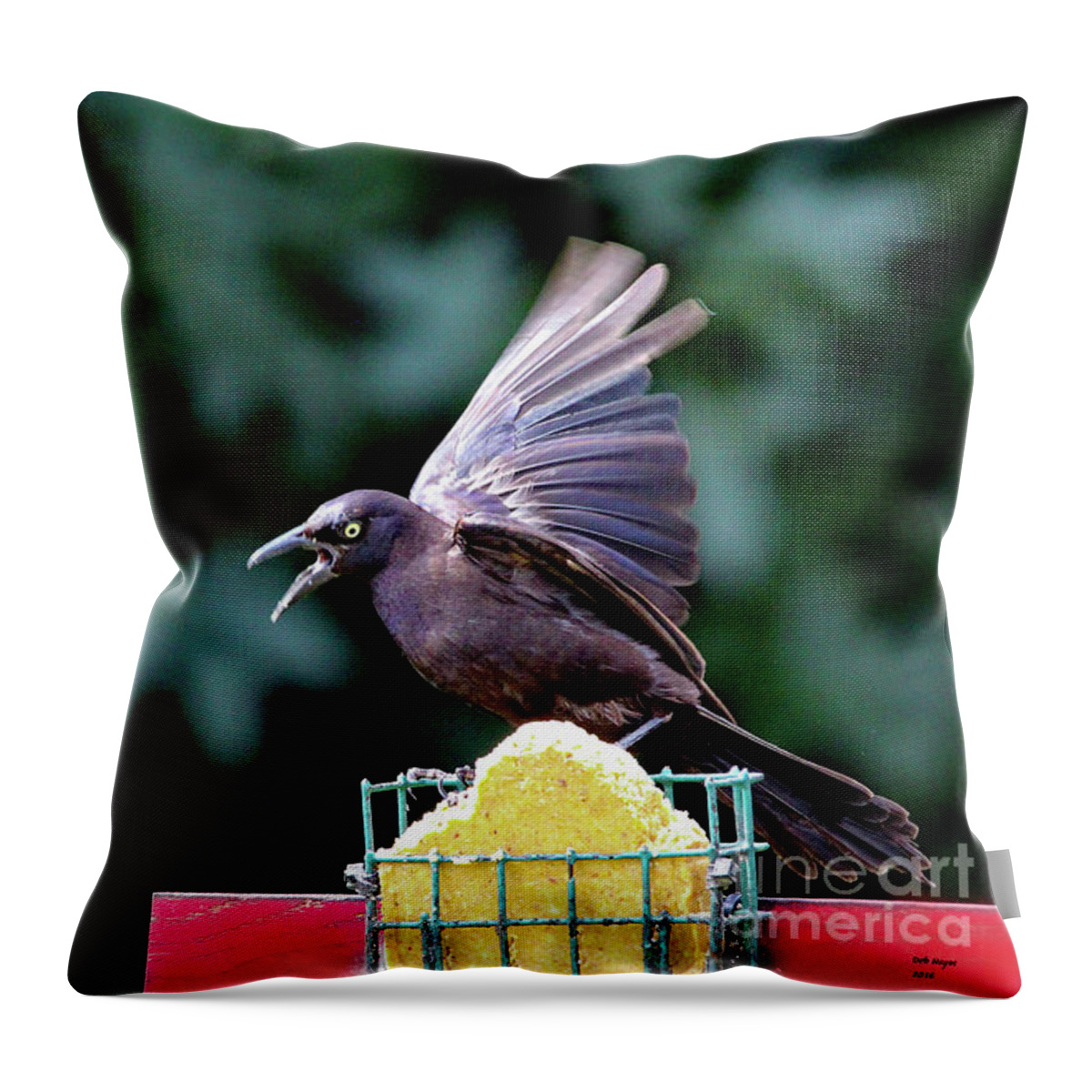 Nature Throw Pillow featuring the photograph It's Mine by DB Hayes