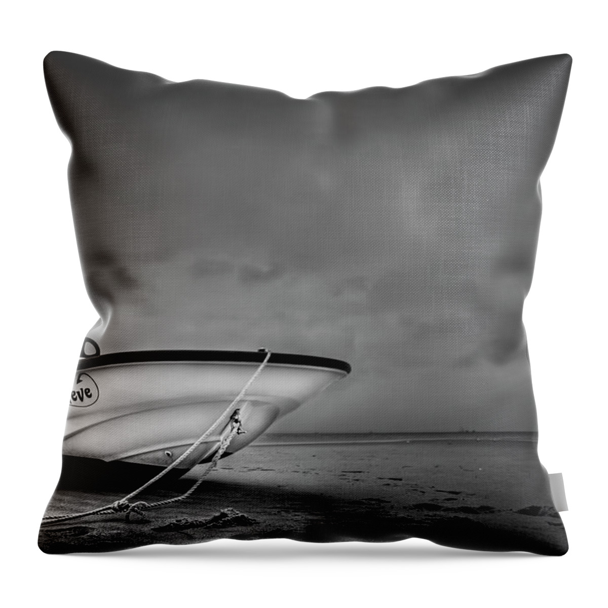 Boat Throw Pillow featuring the photograph Just Believe by Evelina Kremsdorf