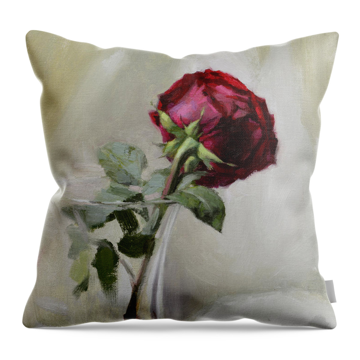 Big Rose Throw Pillow for Sale by Ben Hubbard