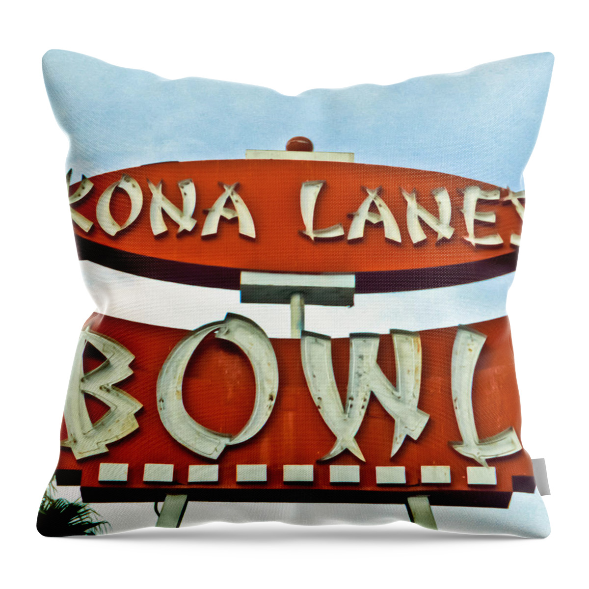 Kona Throw Pillow featuring the photograph Kona Bowl--Film Image by Matthew Bamberg