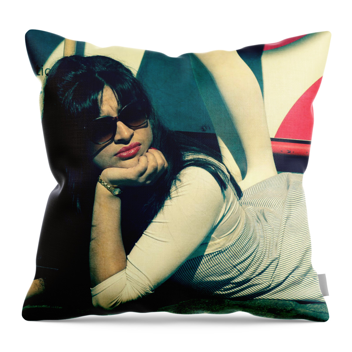 Italian Throw Pillow featuring the photograph La Dolce Vita by Paul Lovering