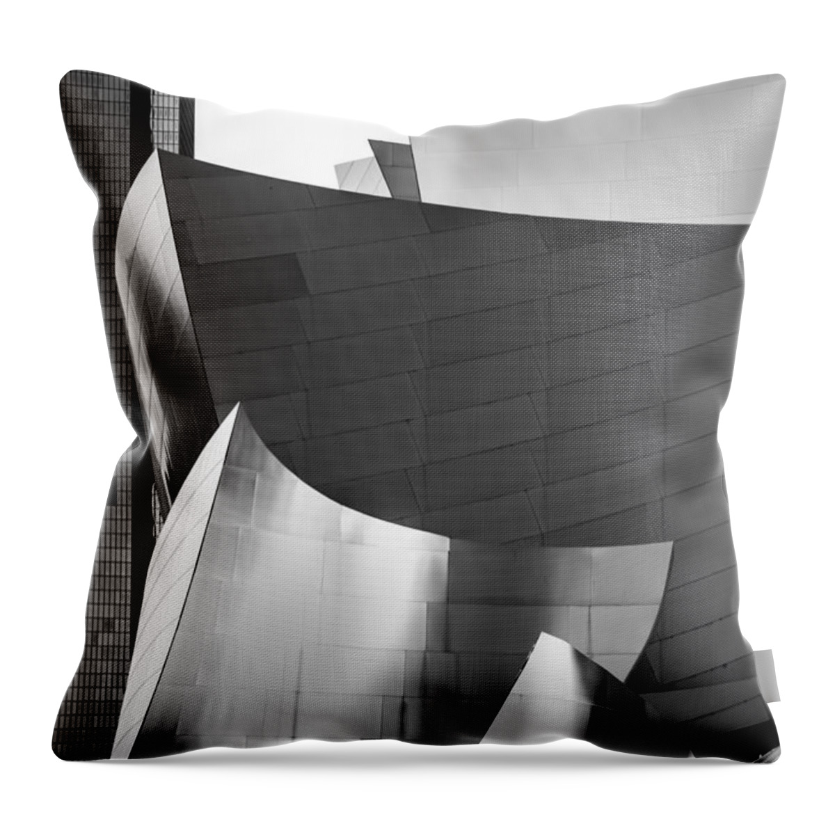 Los Angeles Throw Pillow featuring the photograph LA Shapes by Az Jackson