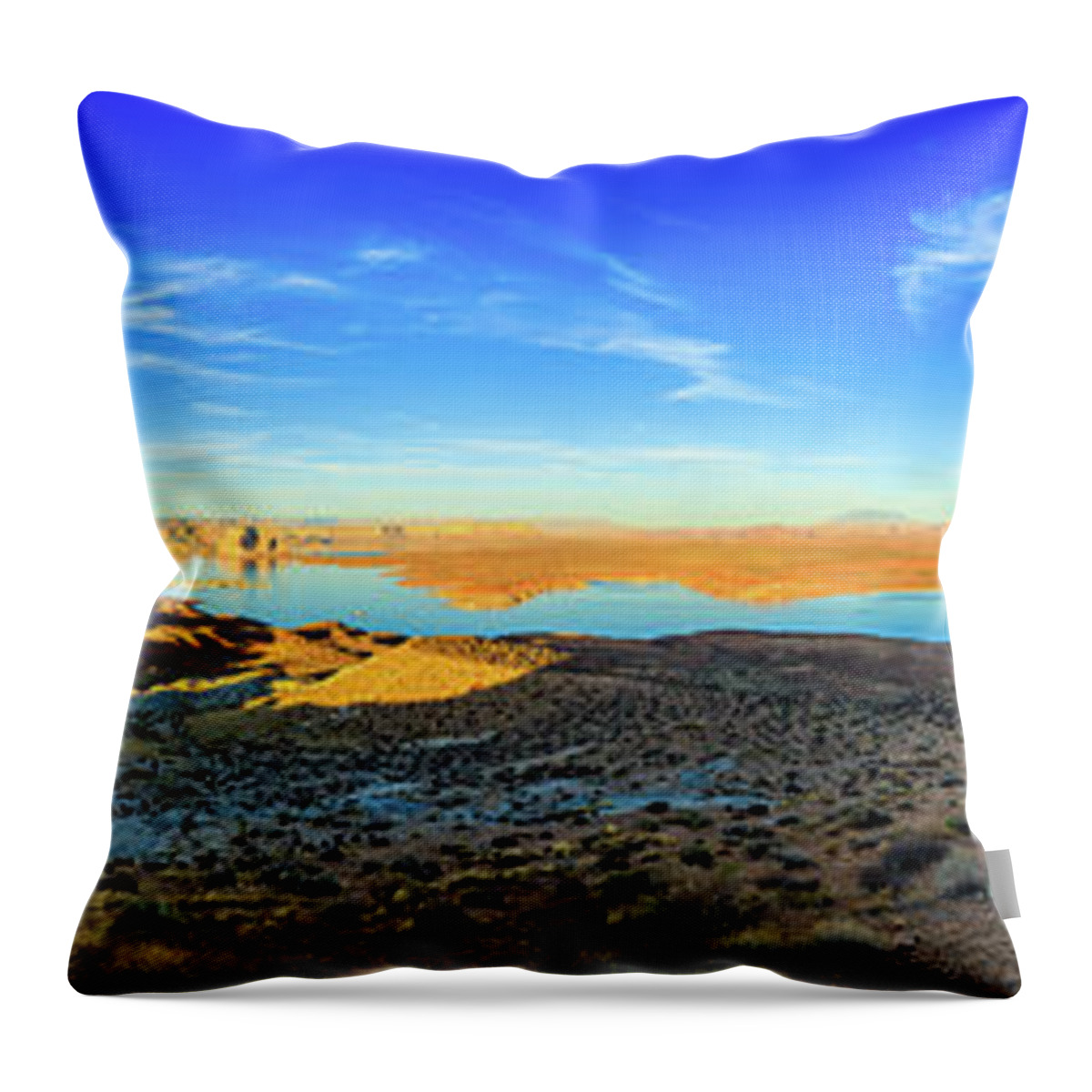 Lake Powell Throw Pillow featuring the photograph Lake Powell Sunset by Raul Rodriguez
