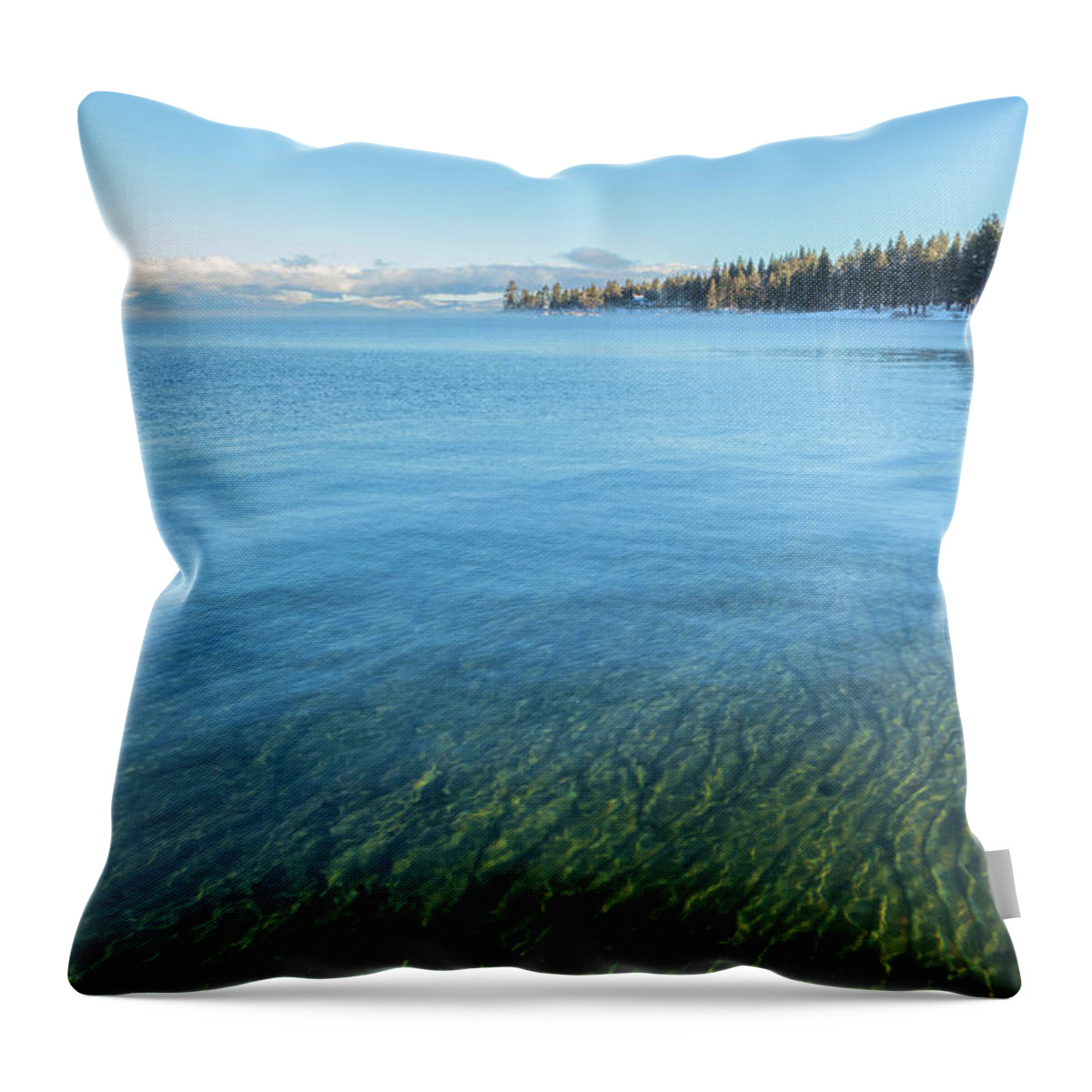 Outdoors Throw Pillow featuring the photograph Morning at Lake Tahoe by Jonathan Nguyen
