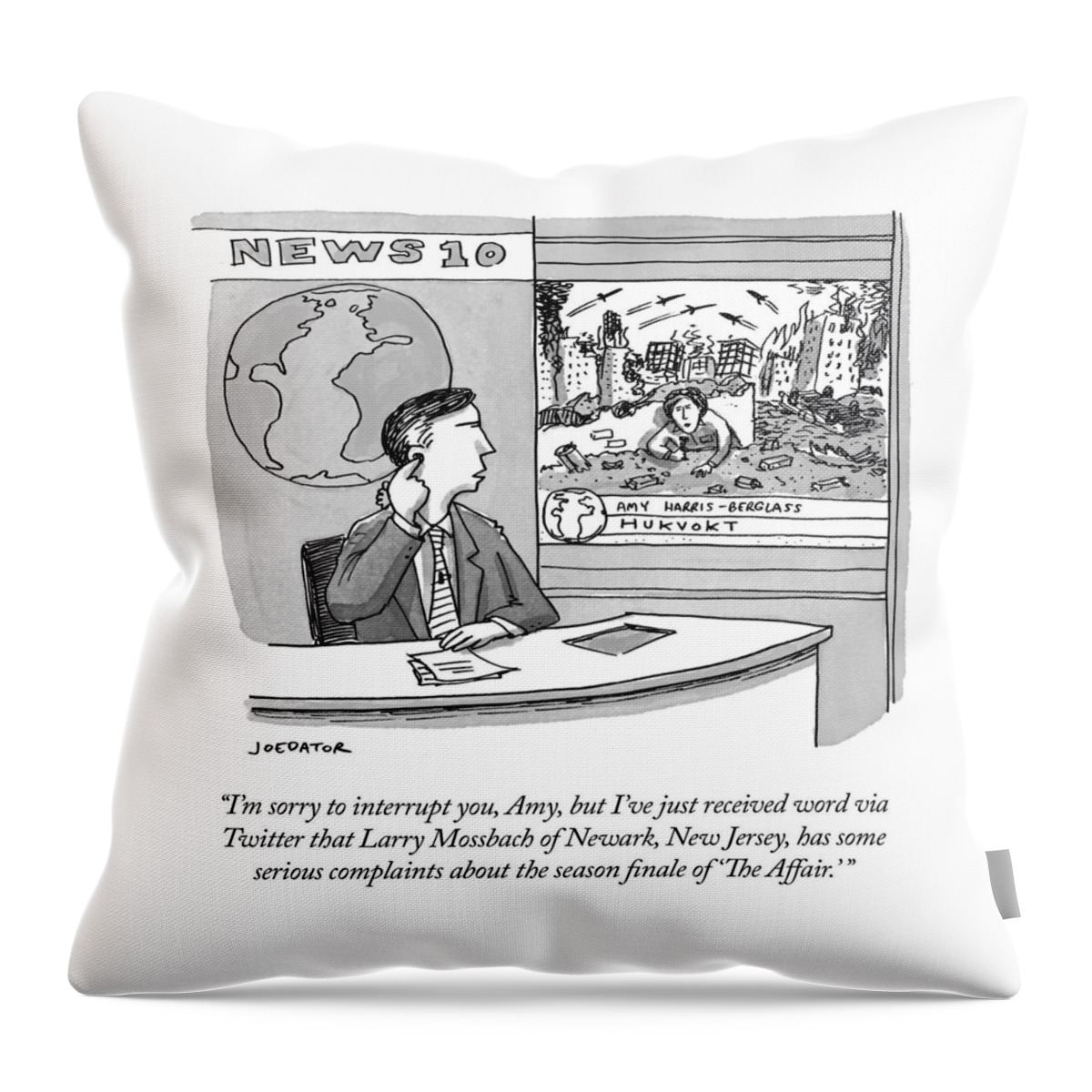 Larry Mossbach Has Some Serious Complaints About The Season Finale Of The Affair Throw Pillow