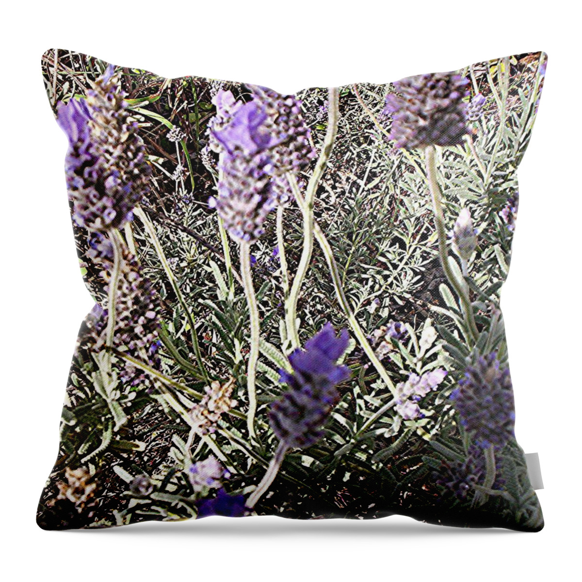 Lavender Throw Pillow featuring the digital art Lavender Moment by Winsome Gunning