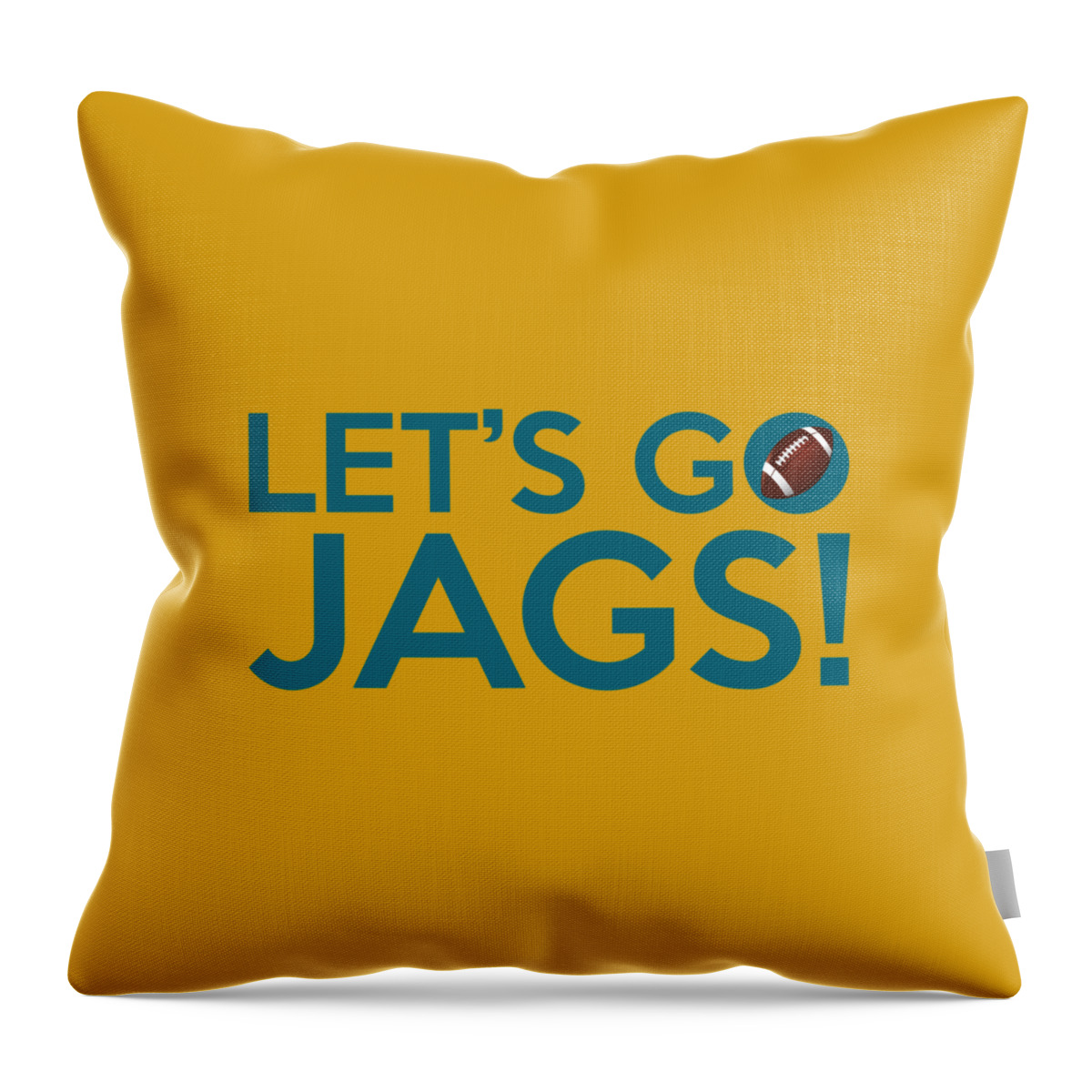 Jags Throw Pillow featuring the painting Let's Go Jags by Florian Rodarte