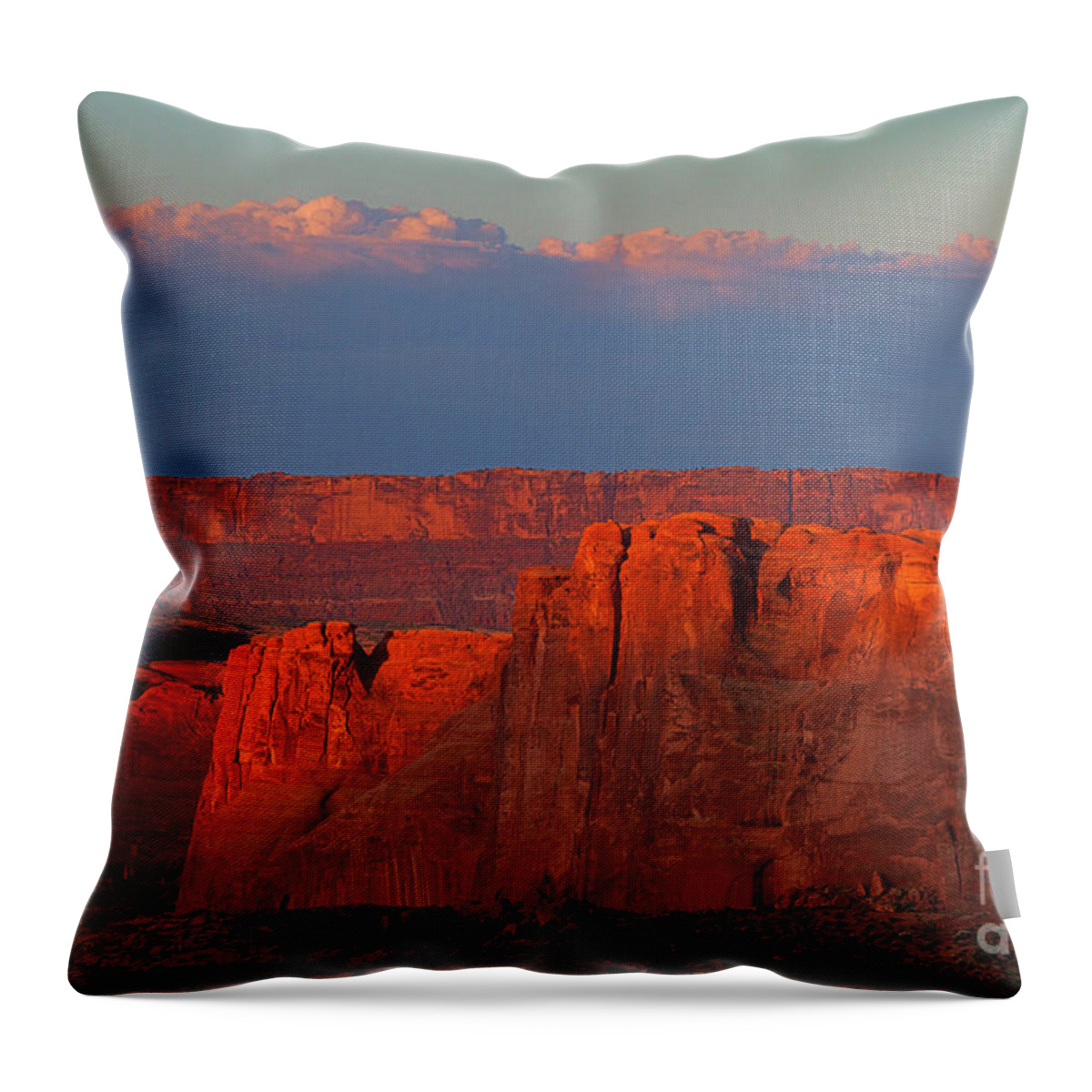 Utah Throw Pillow featuring the photograph Light Spill by Jim Garrison