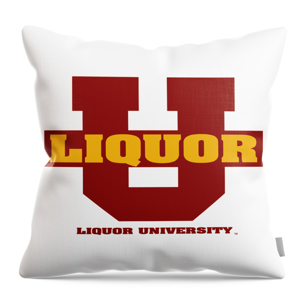 Liquor U Throw Pillow featuring the digital art Liquor U by DB Artist