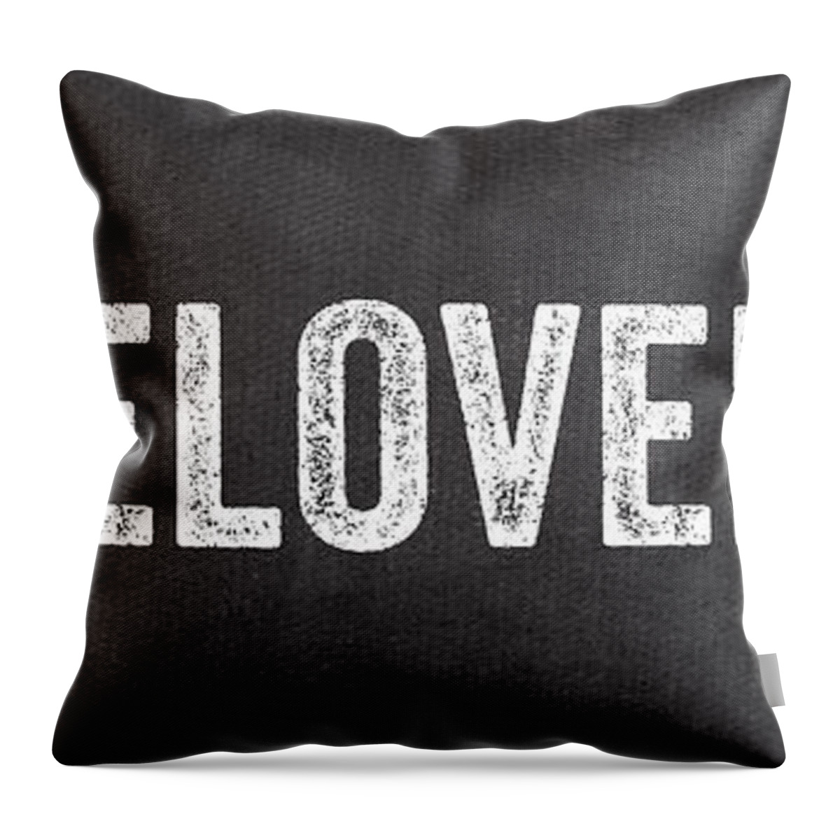 Live Throw Pillow featuring the mixed media Live Love Bake by Linda Woods