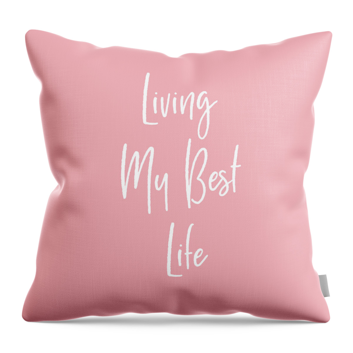 Life Throw Pillow featuring the digital art Living My Best Life- Art by Linda Woods by Linda Woods