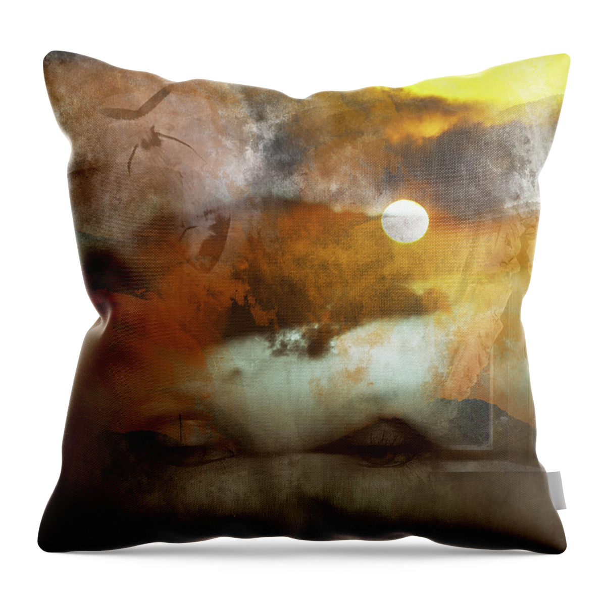 Island Throw Pillow featuring the photograph Looking at the lovely island by Gabi Hampe