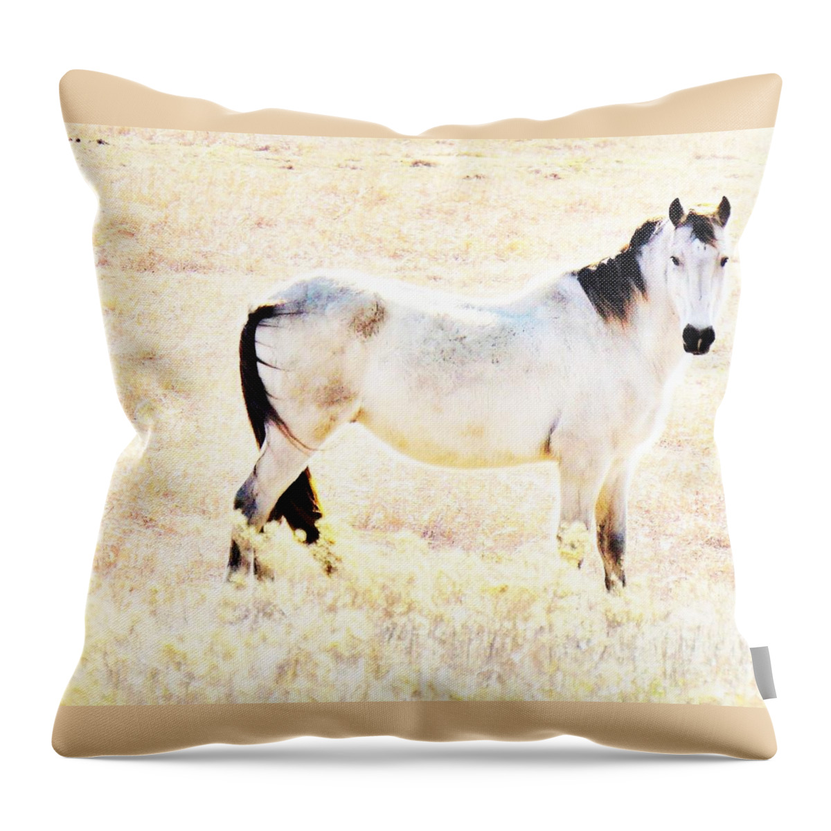 Horse Throw Pillow featuring the photograph Looking Good by Merle Grenz