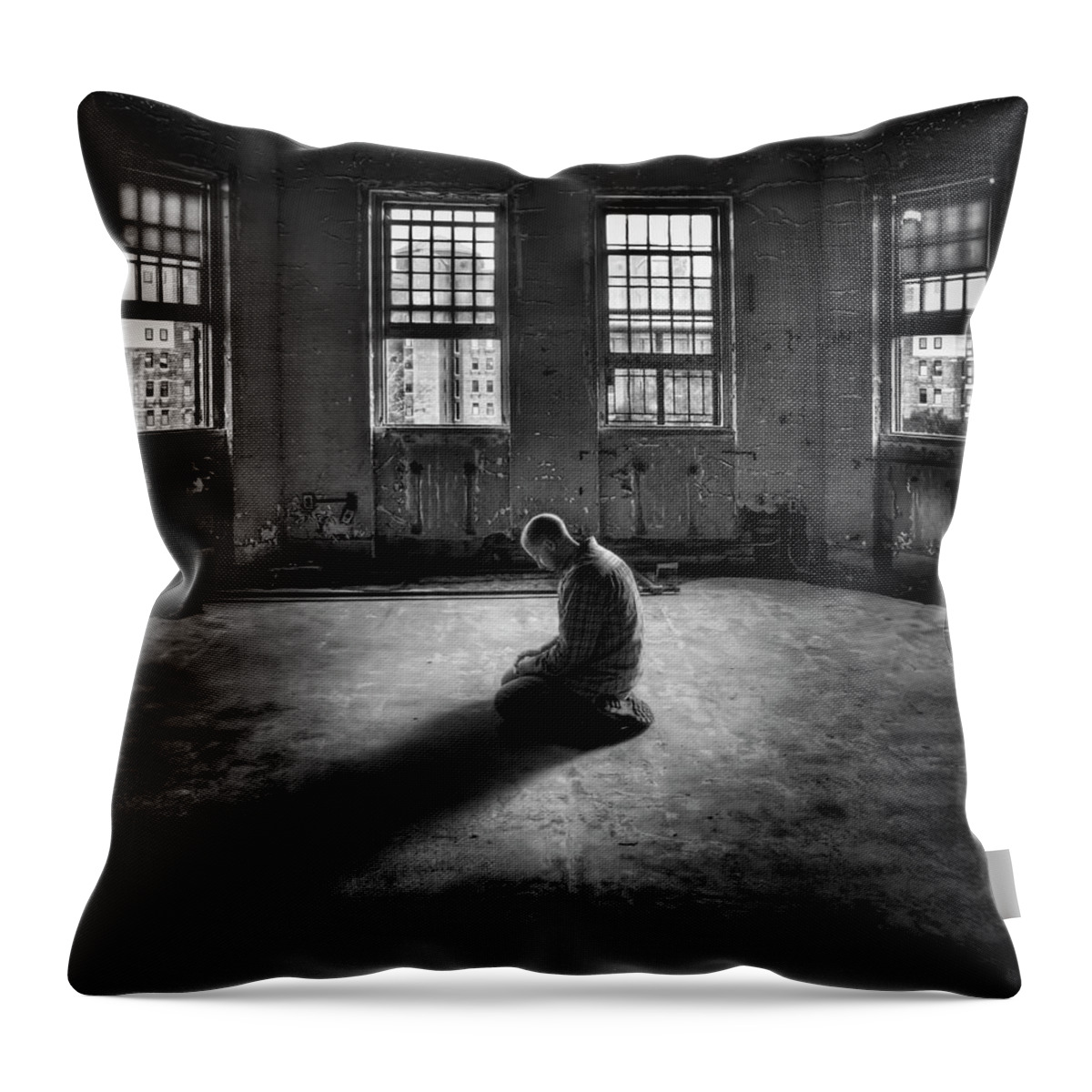 Pilgrim Throw Pillow featuring the photograph Losing My Religion by Evelina Kremsdorf