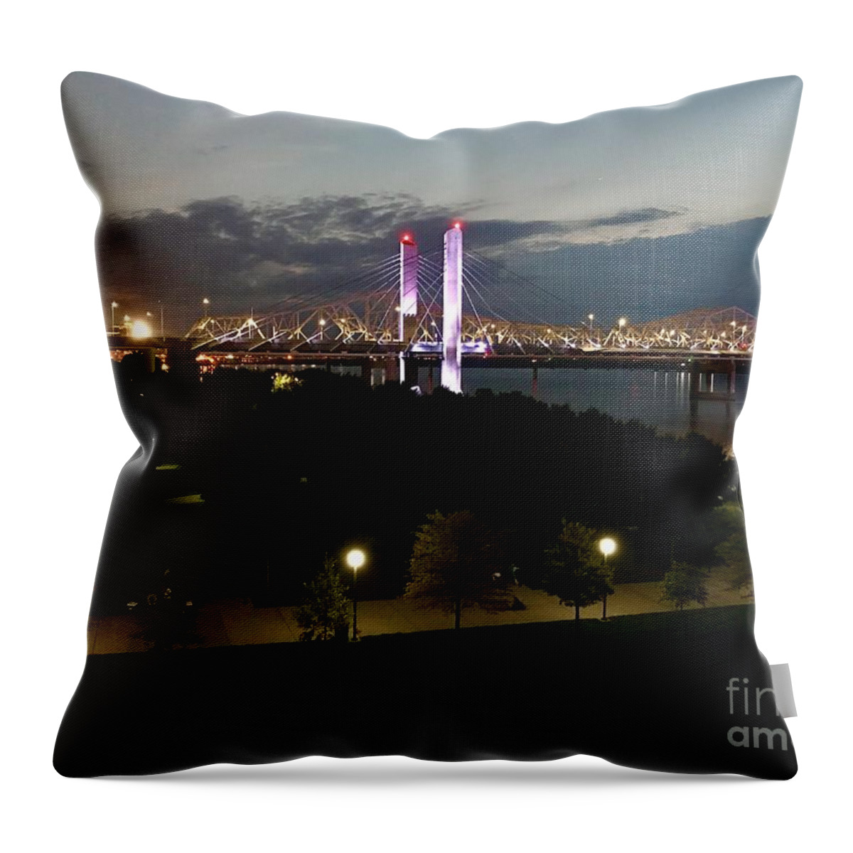 Louisville Throw Pillow featuring the photograph Louisville by Dennis Richardson
