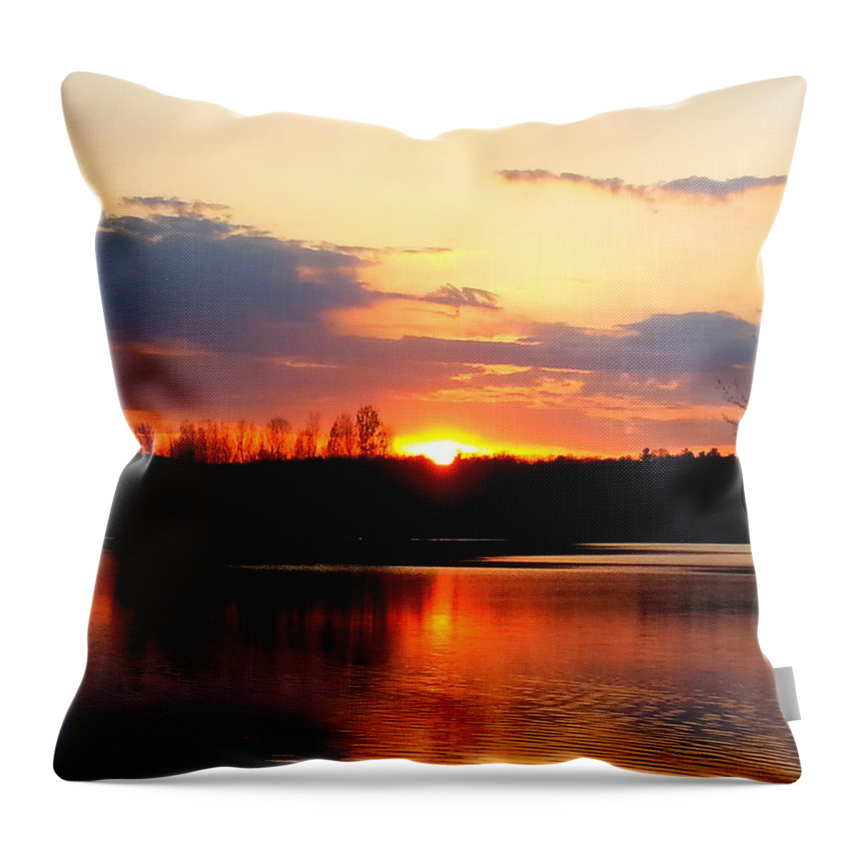 Sunset Throw Pillow featuring the photograph Lullaby by Dani McEvoy