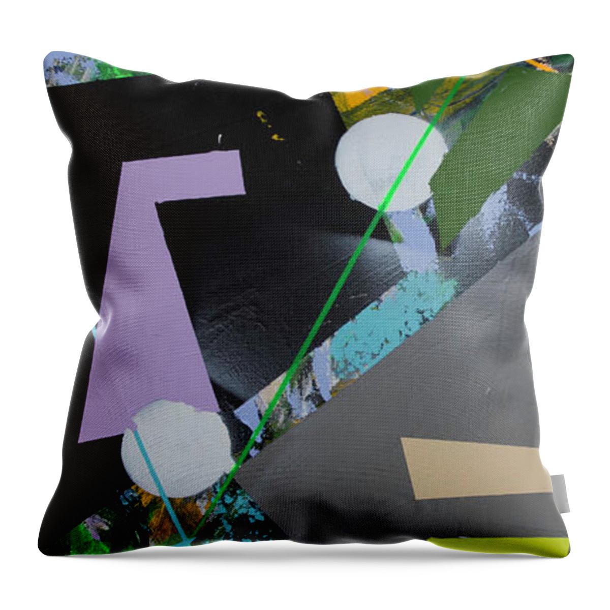 Julius Has Always Been Drawn To Throw Pillow featuring the painting Machine by Julius Hannah