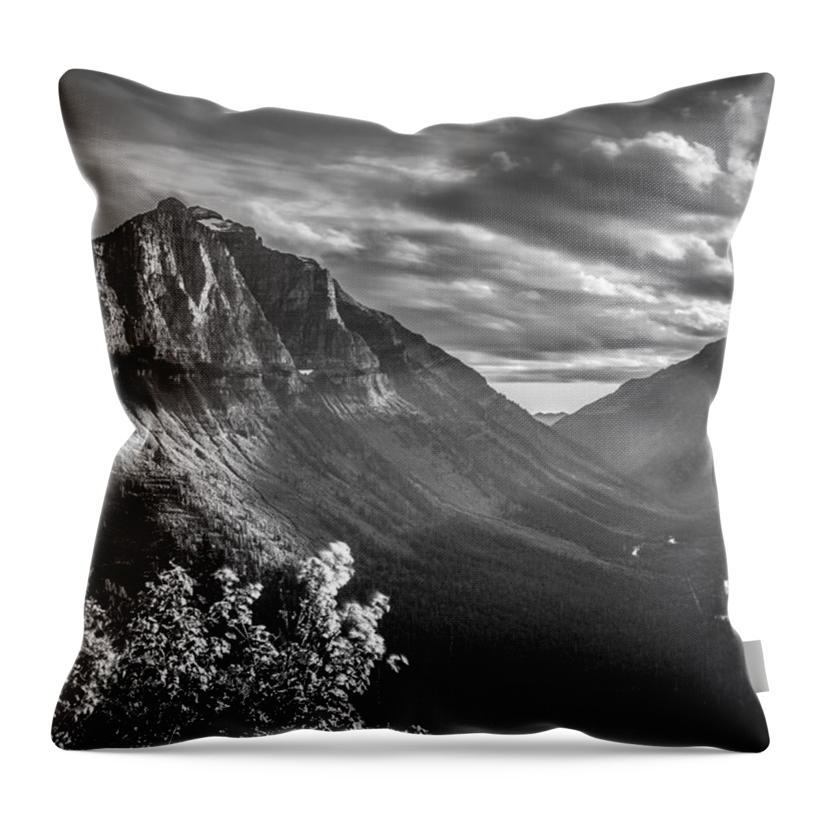 Glacier National Park Throw Pillow featuring the photograph McDonald Valley by Adam Mateo Fierro
