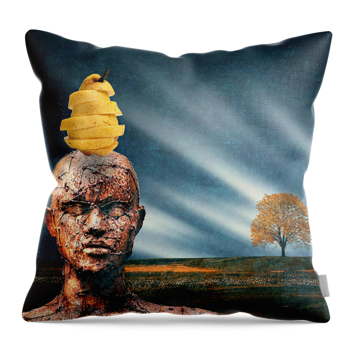 Mentally Balanced Throw Pillow featuring the digital art Mentally Balanced by Ally White
