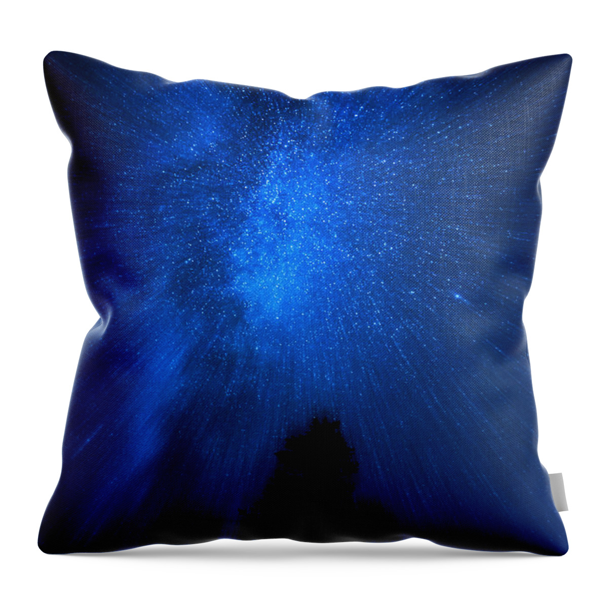Milkyway Throw Pillow featuring the digital art Milky Way Zoom by Pelo Blanco Photo