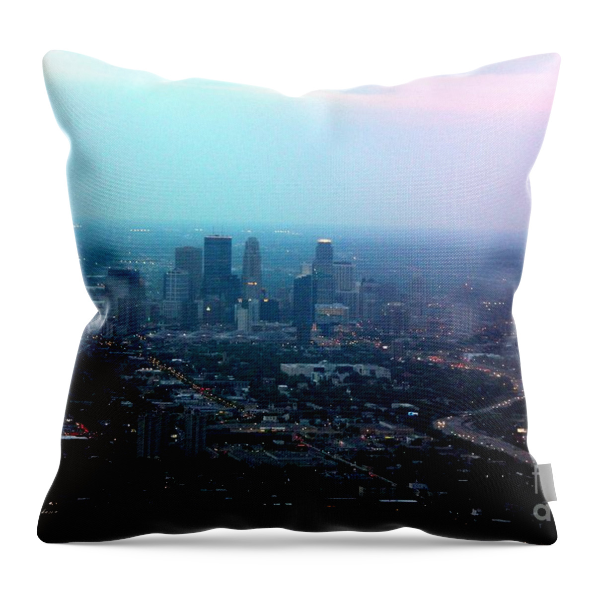 Minneapolis Throw Pillow featuring the photograph Minneapolis by Yumi Johnson