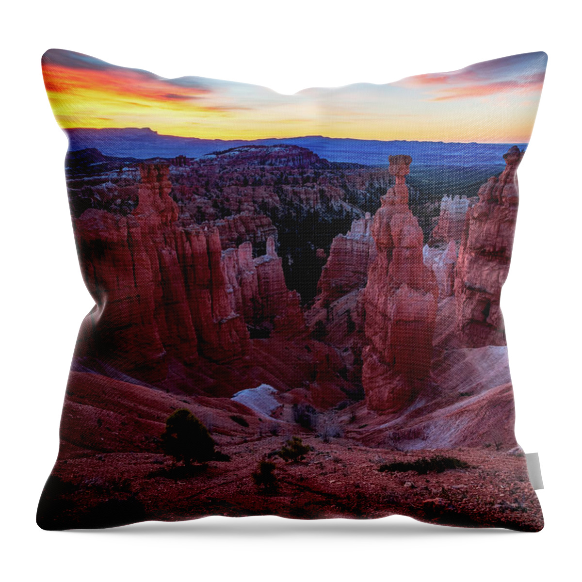 Amaizing Throw Pillow featuring the photograph Thor's Light by Edgars Erglis
