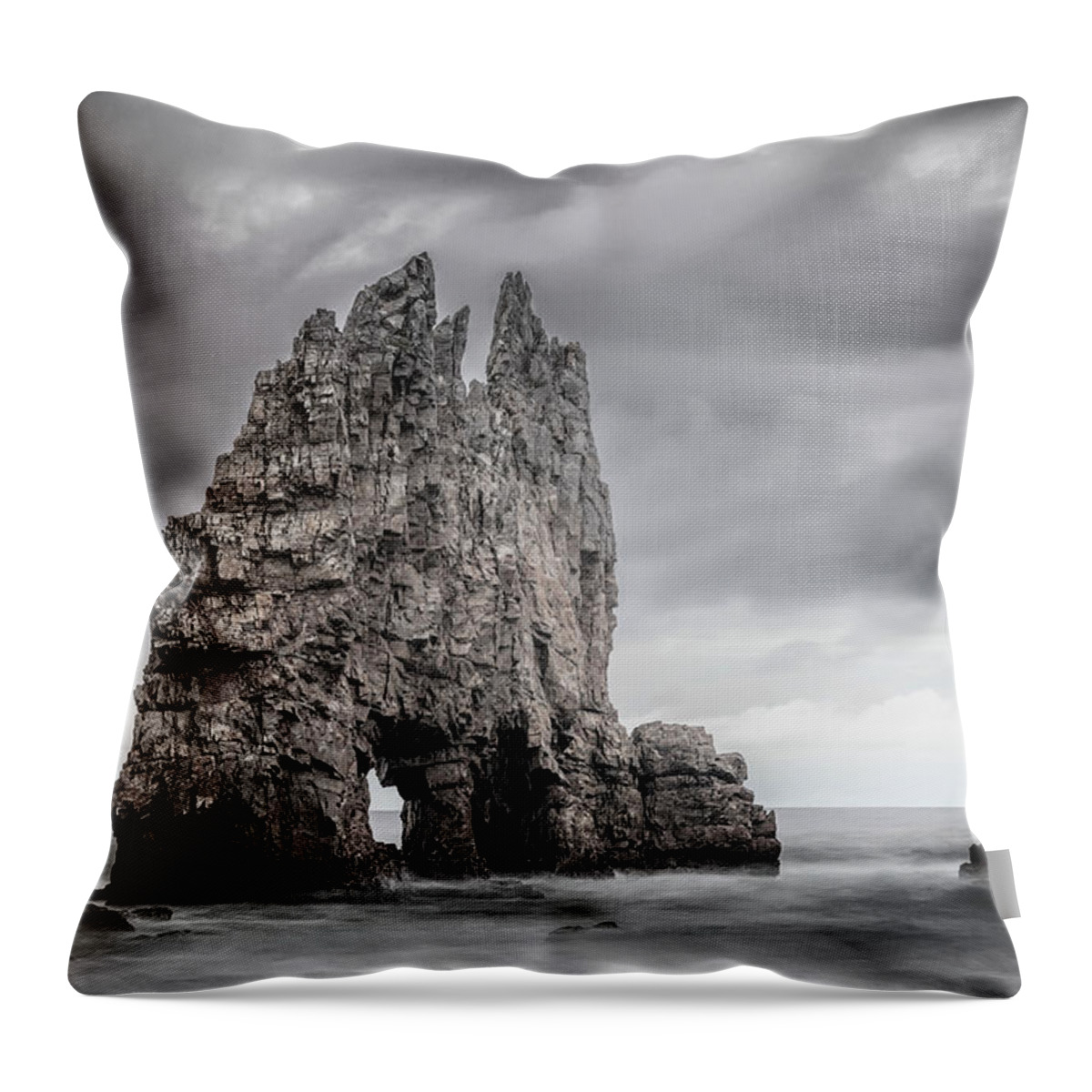 Asturias Throw Pillow featuring the photograph Mordor by Evgeni Dinev