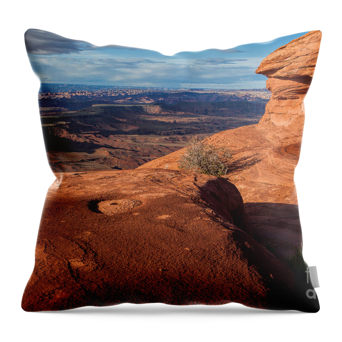 Utah Throw Pillow featuring the photograph Morning Shadows by Jim Garrison