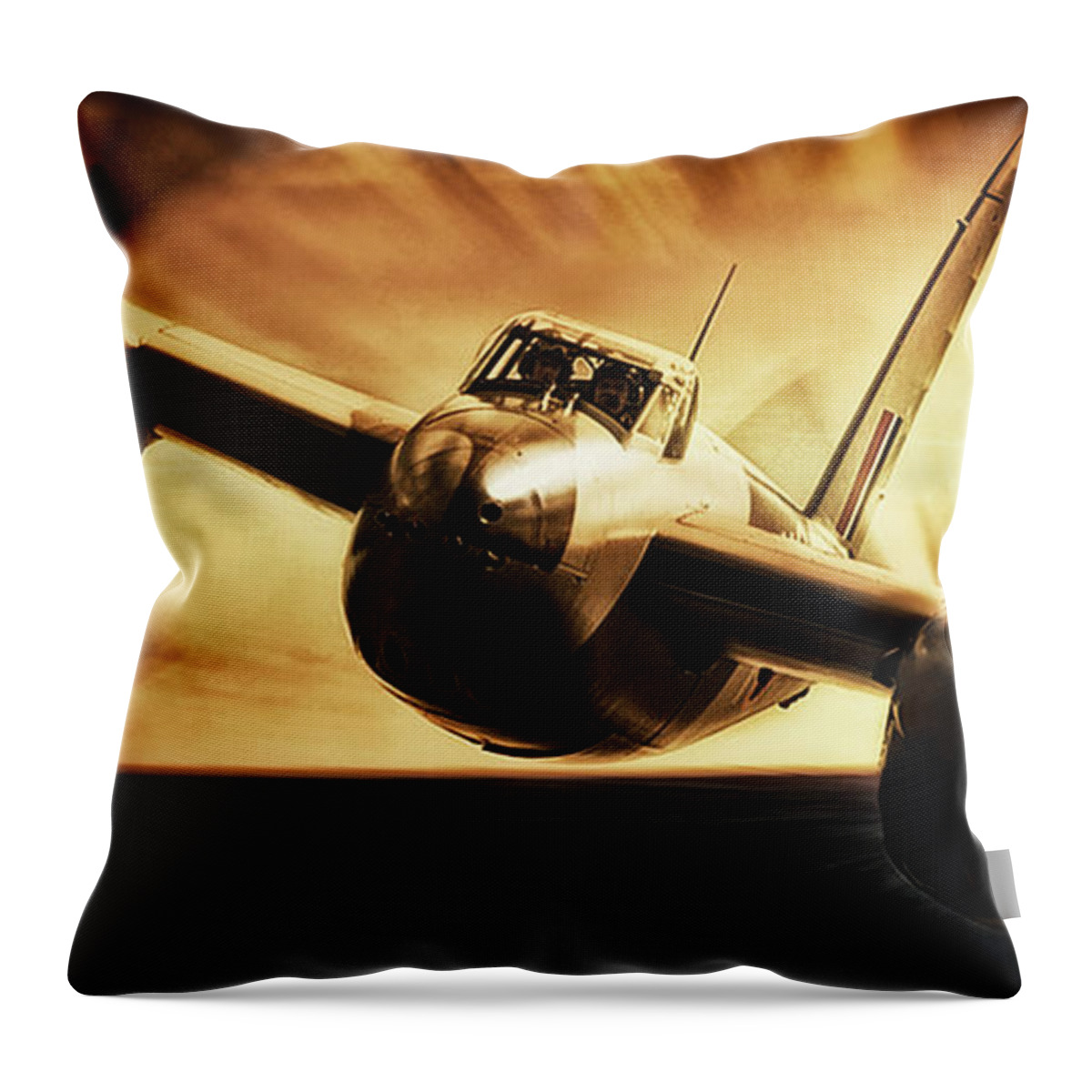 Mosquito Throw Pillow featuring the digital art Mosquito by Airpower Art