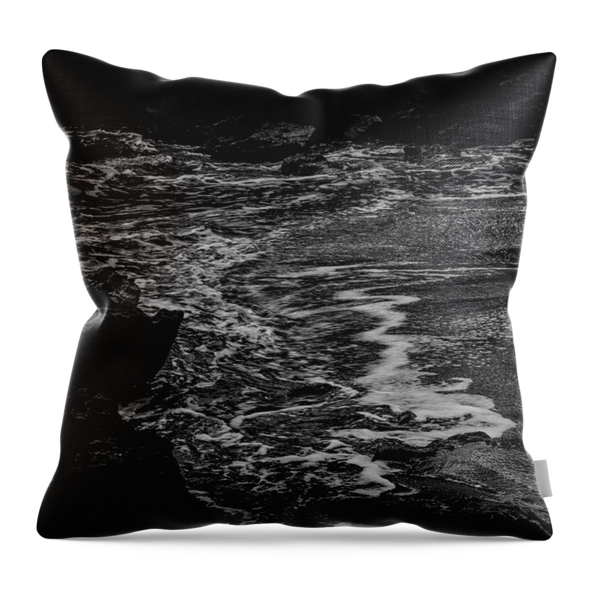 Movement Throw Pillow featuring the photograph Motion in Black and White by Nicole Lloyd