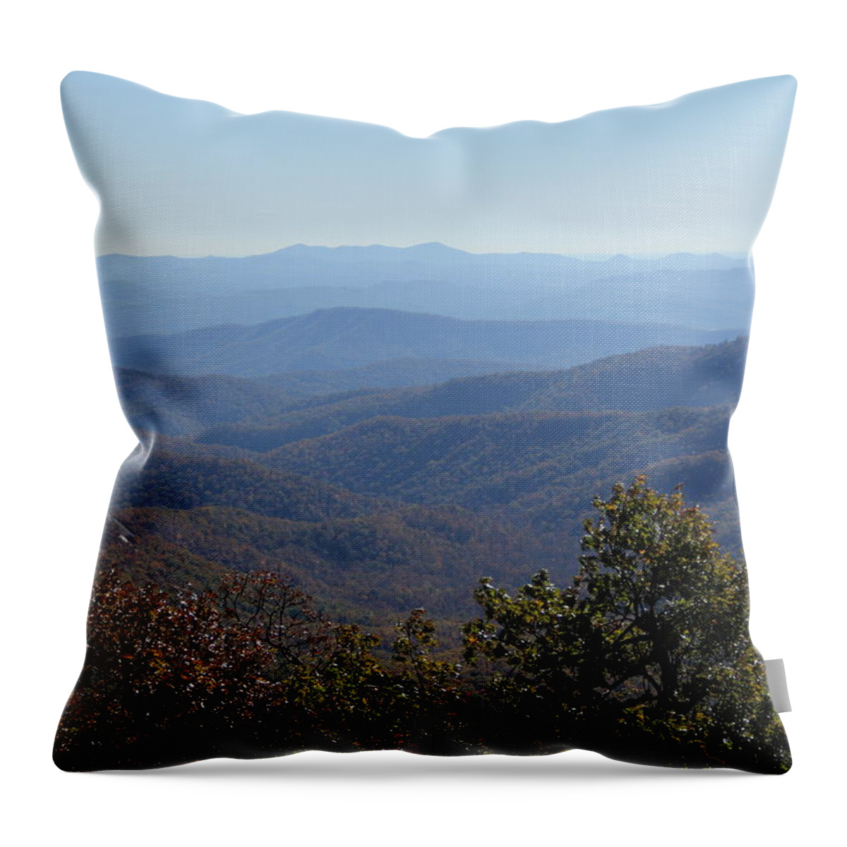 Mountains Throw Pillow featuring the photograph Mountain Landscape 4 by Allen Nice-Webb