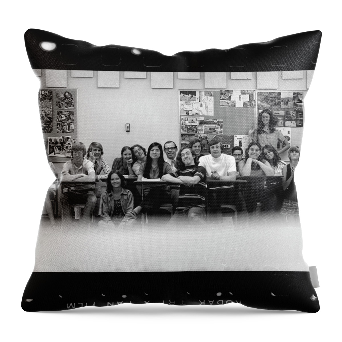 Central High School Throw Pillow featuring the photograph Mr. Clay's AP English Class by Jeremy Butler