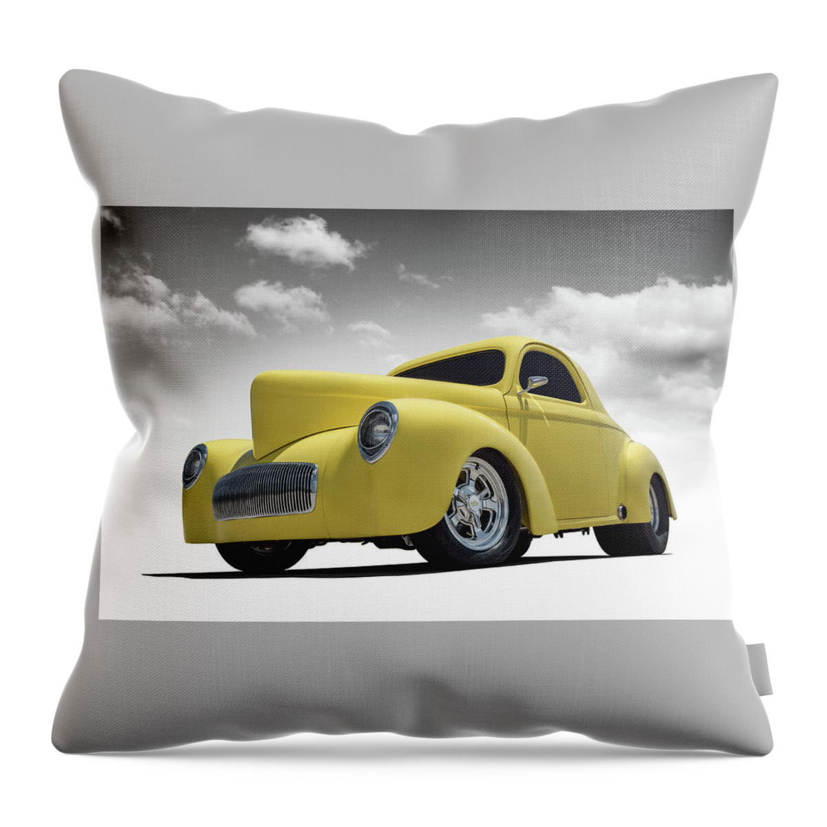 Vintage Throw Pillow featuring the digital art Mr Willys by Douglas Pittman
