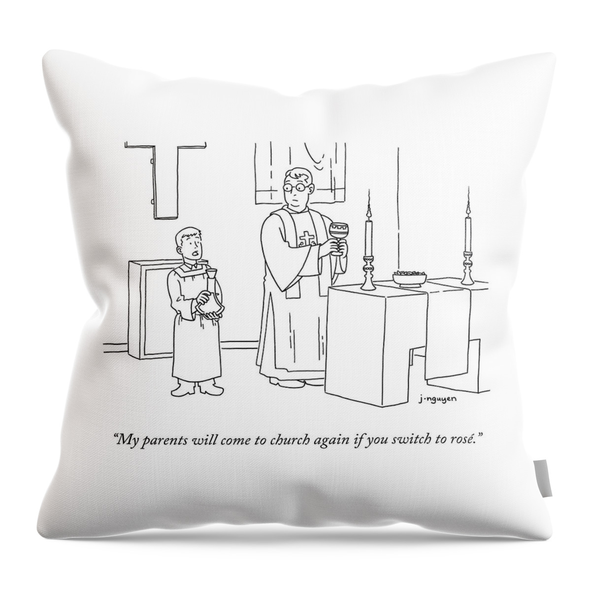 My Parents Will Come To Church Again If Throw Pillow