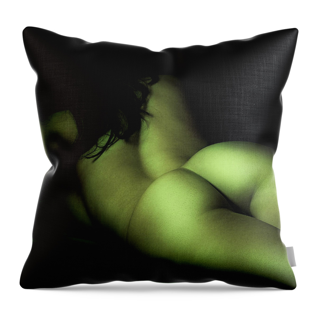 Naked Throw Pillow featuring the photograph Naked by David Naman